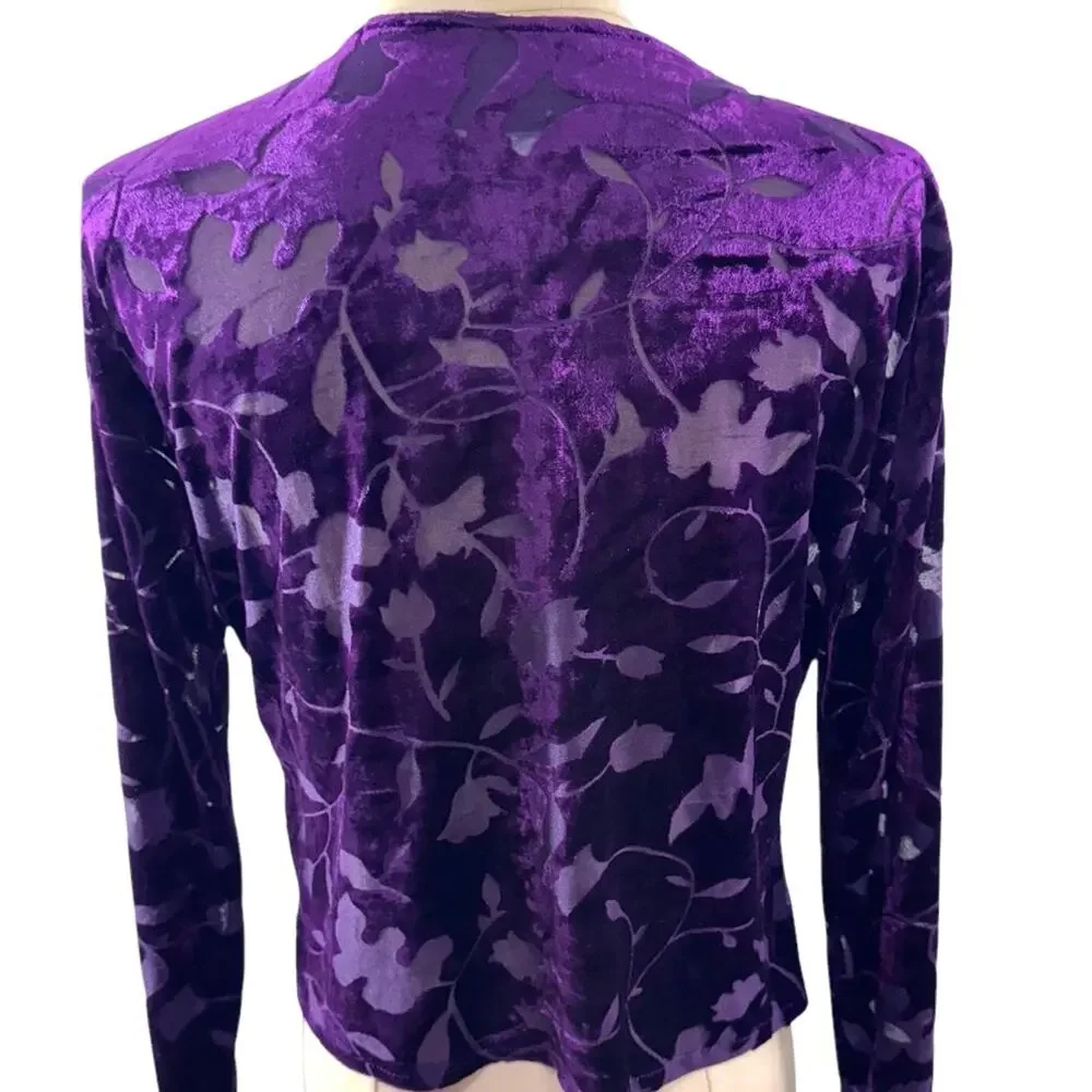 "Rabbit Rabbit Rabbit Designs" Size 8 ,Velvet,Burnout,Cardigan,Whimsy Goth,Fairy - Picture 3 of 10